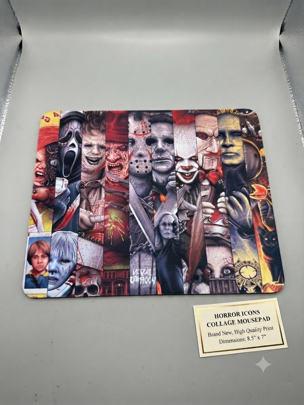 Horror Icons Mousepad - Retro Slasher Movie Desk Decor